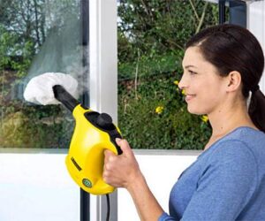 limpiar ventanas con vaporeta